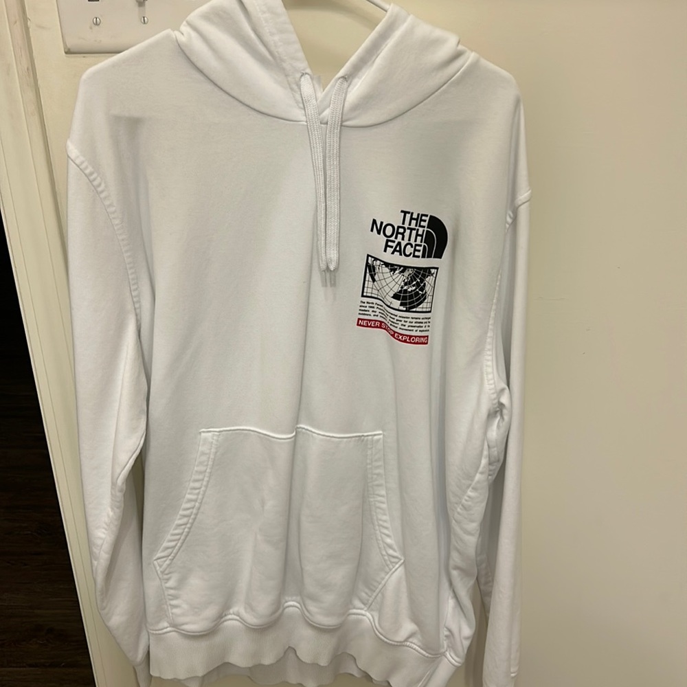 white north face hoodie